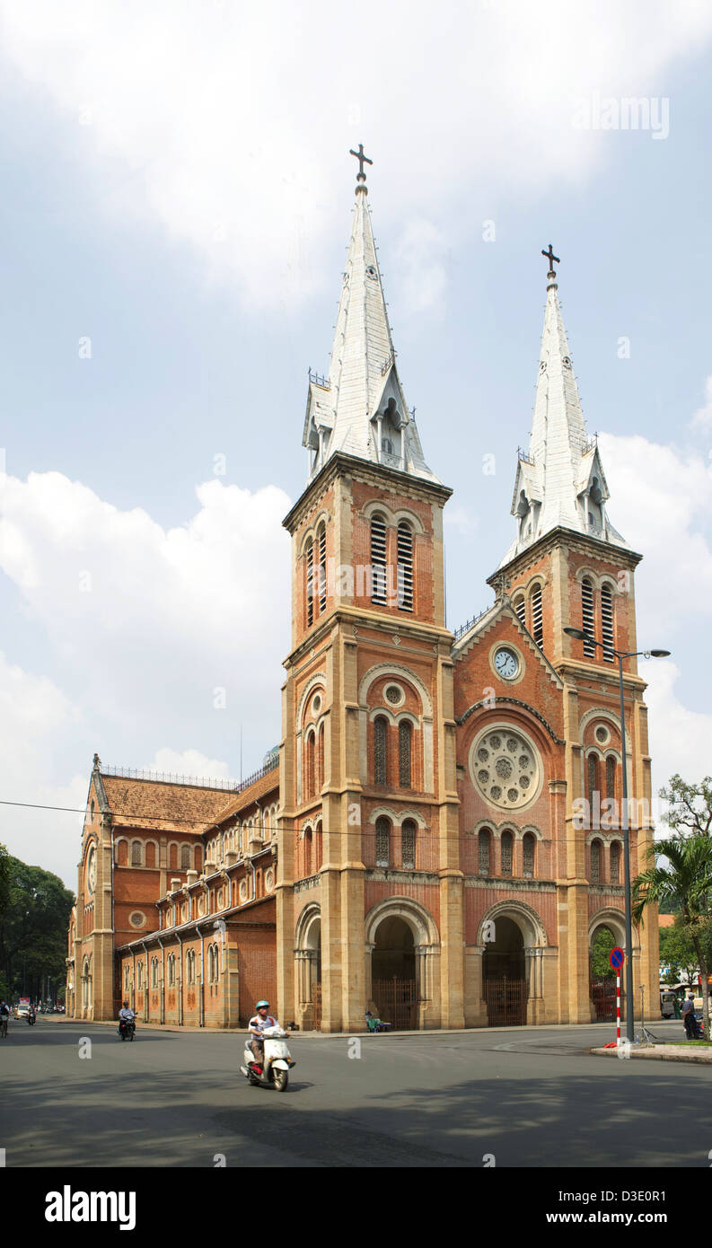 Saigon dalla Basilica di Notre Dame, Ho Chi Minh City Vietnam Foto Stock