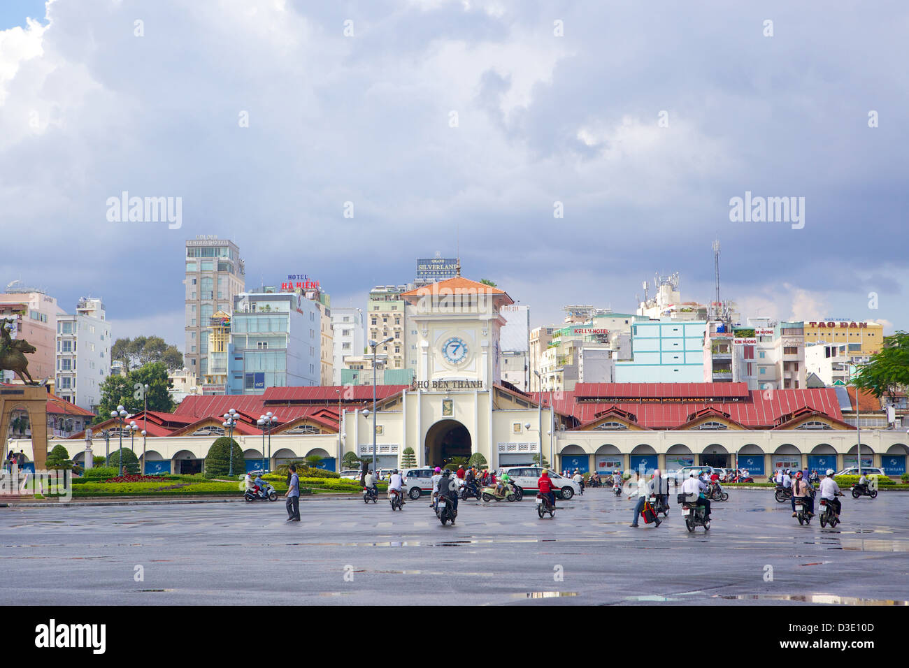 Il mercato Ben Thanh, Ho Chi Minh City Vietnam, Foto Stock