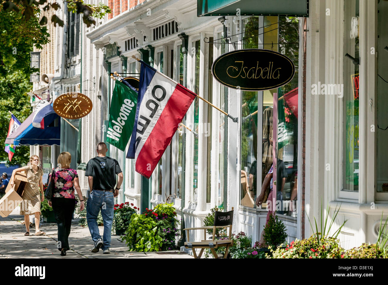 Main Street Historic District Cazenovia rotta New York 20 Great Western Turnpike Foto Stock