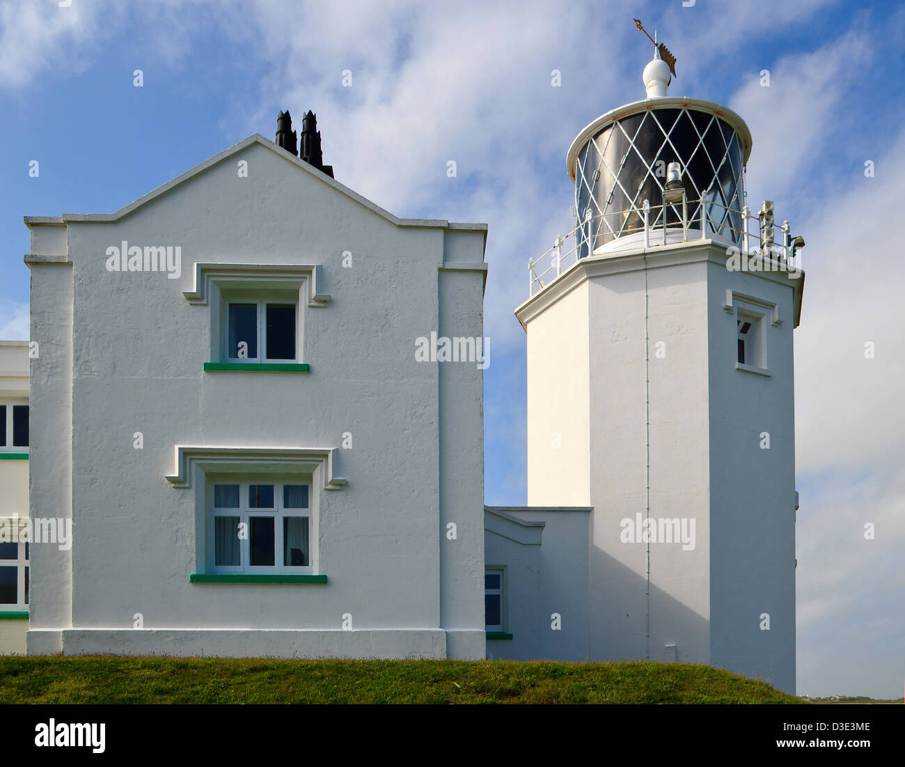 La Lucertola Lighthouse Cornwall Trinity House Foto Stock