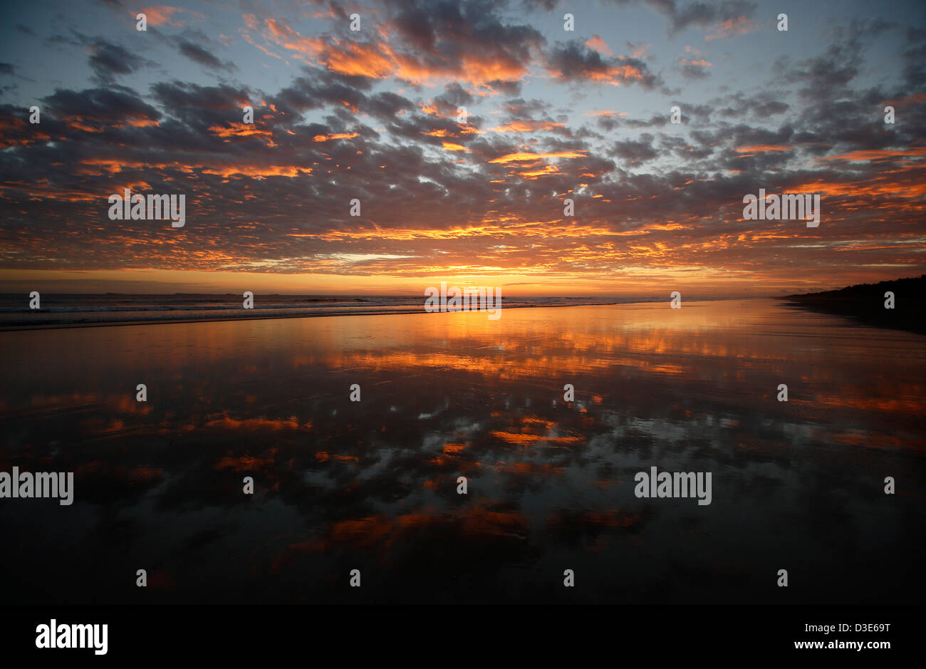 Tramonto, las Lajas, Panama Foto Stock