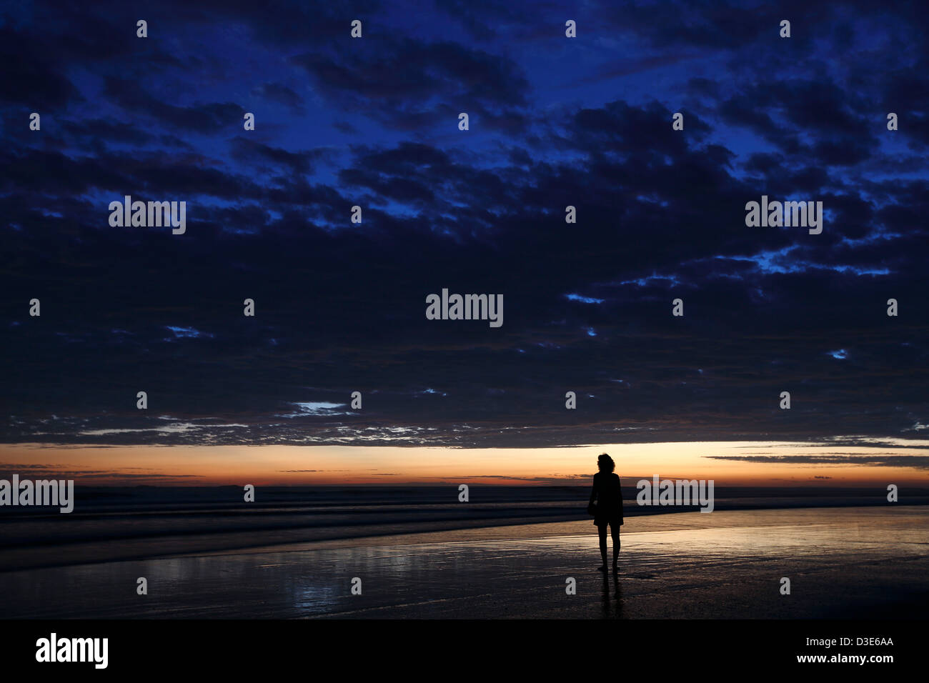 Tramonto, las Lajas, Panama Foto Stock
