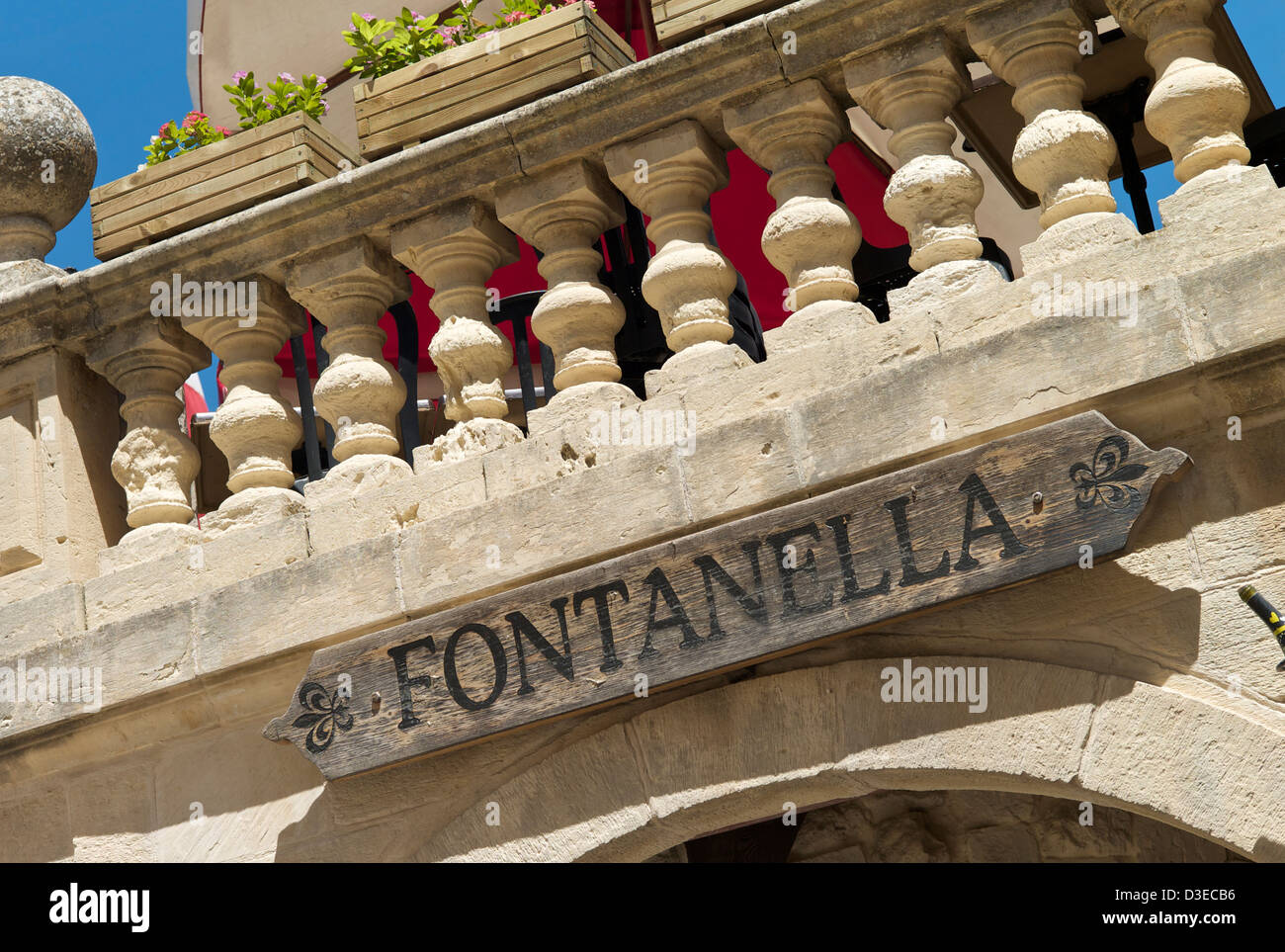 Balaustra in pietra Foto Stock