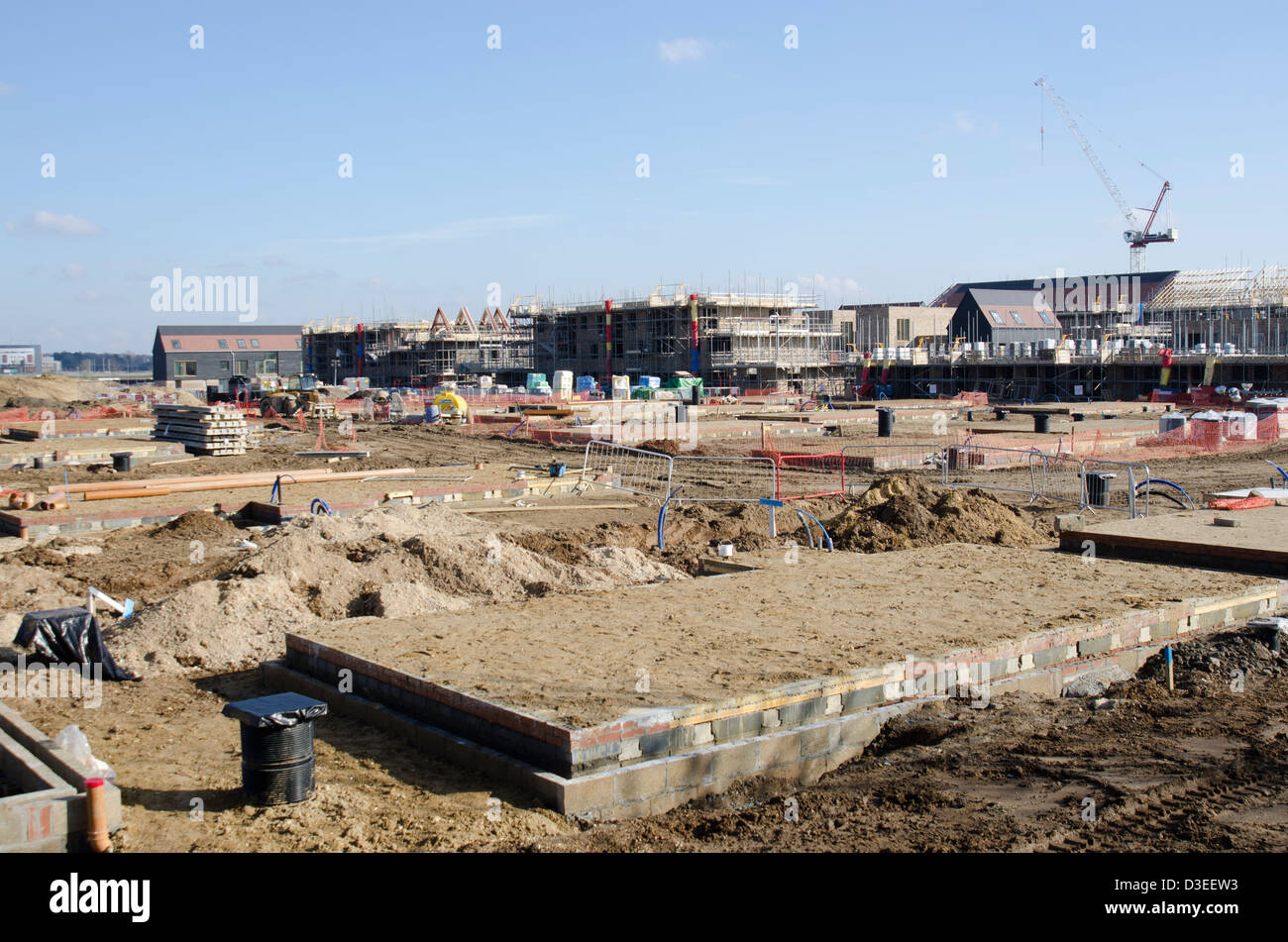 Grande Kneighton sito in costruzione Cambridge Regno Unito Foto Stock