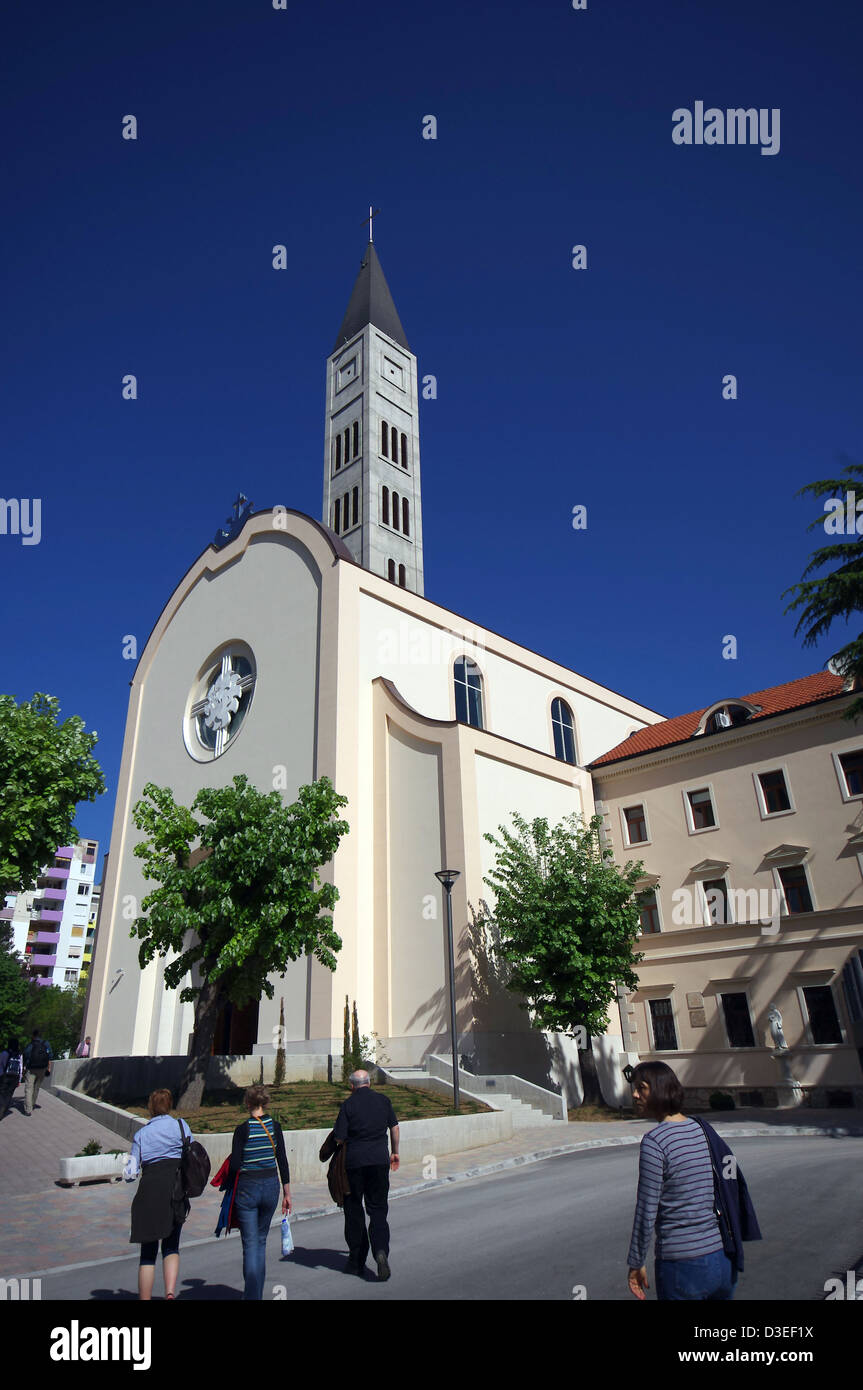 Chiesa Franevachka. Congregazione religiosa cattolica. Mostar in Bosnia ed Erzegovina. Foto Stock