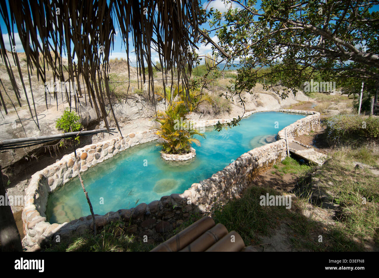 Piscina nel deserto di Tatacoa Foto Stock