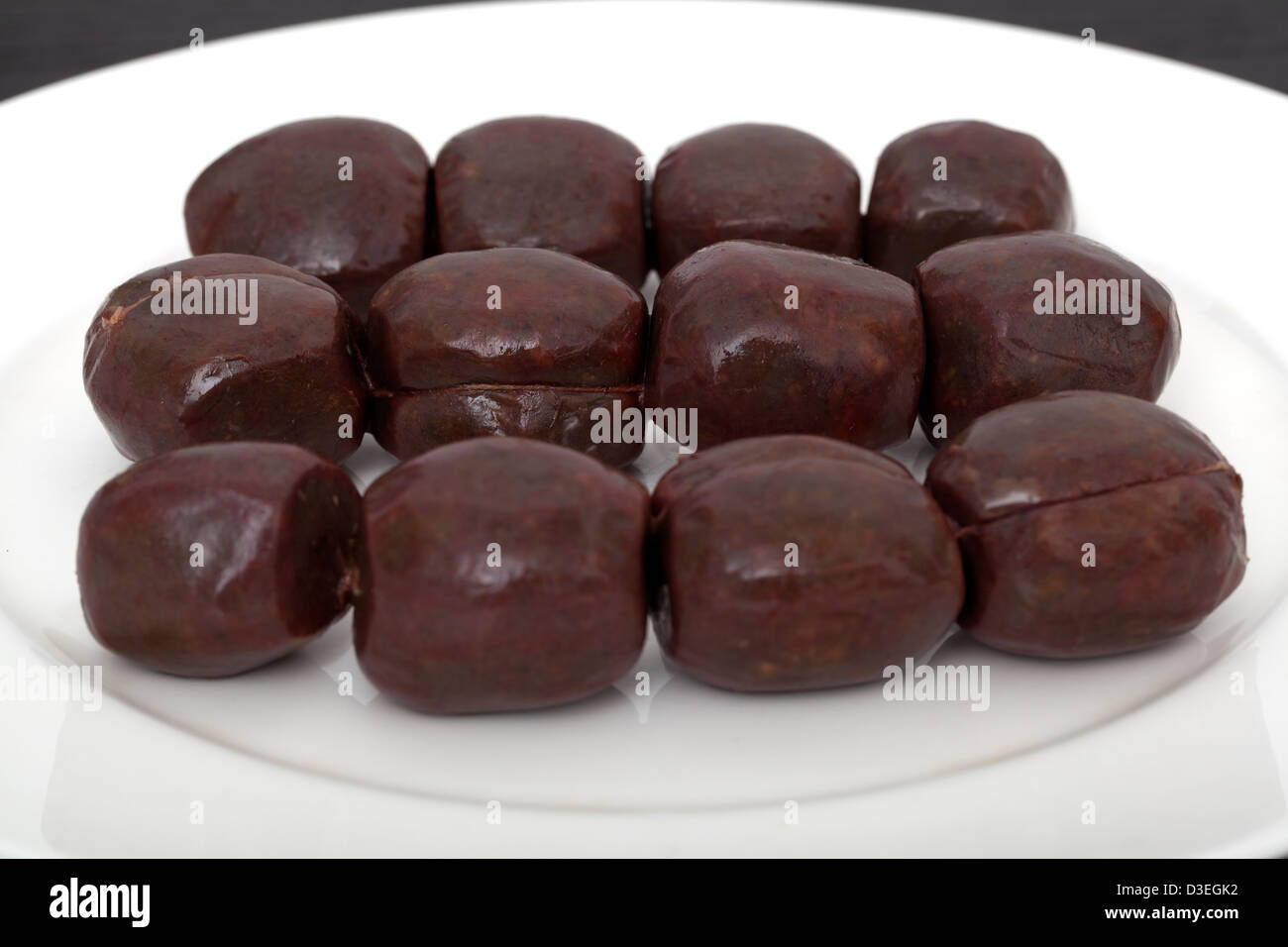 Morcilla budino nero Foto Stock
