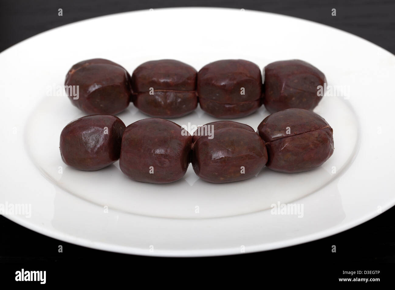 Morcilla budino nero Foto Stock