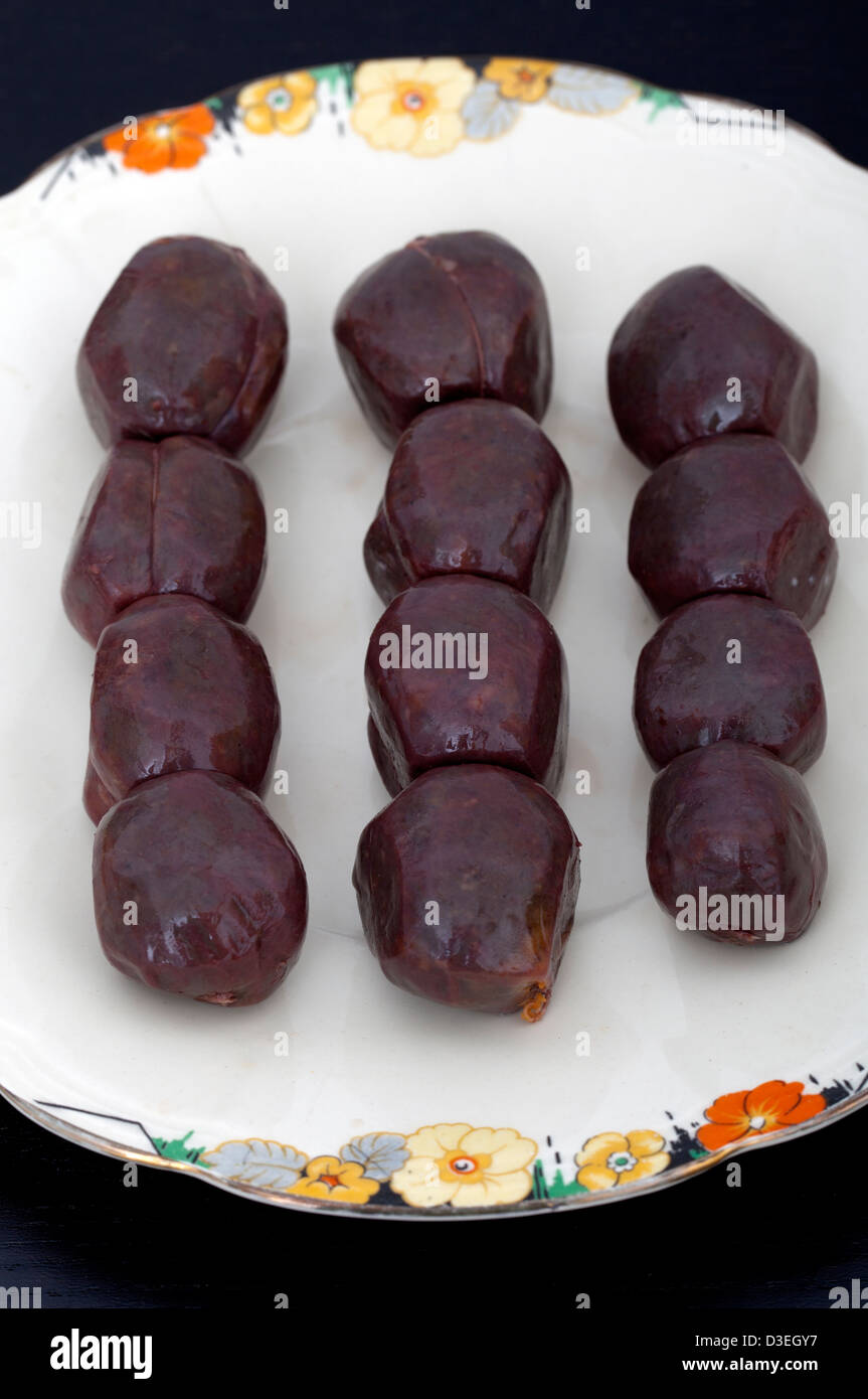 Morcilla budino nero Foto Stock