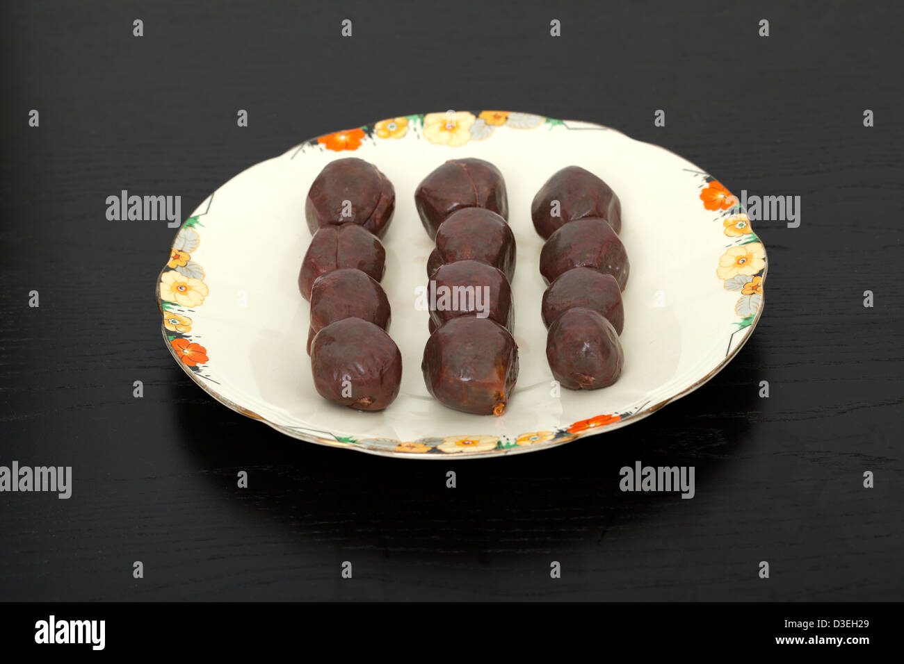 Morcilla budino nero Foto Stock