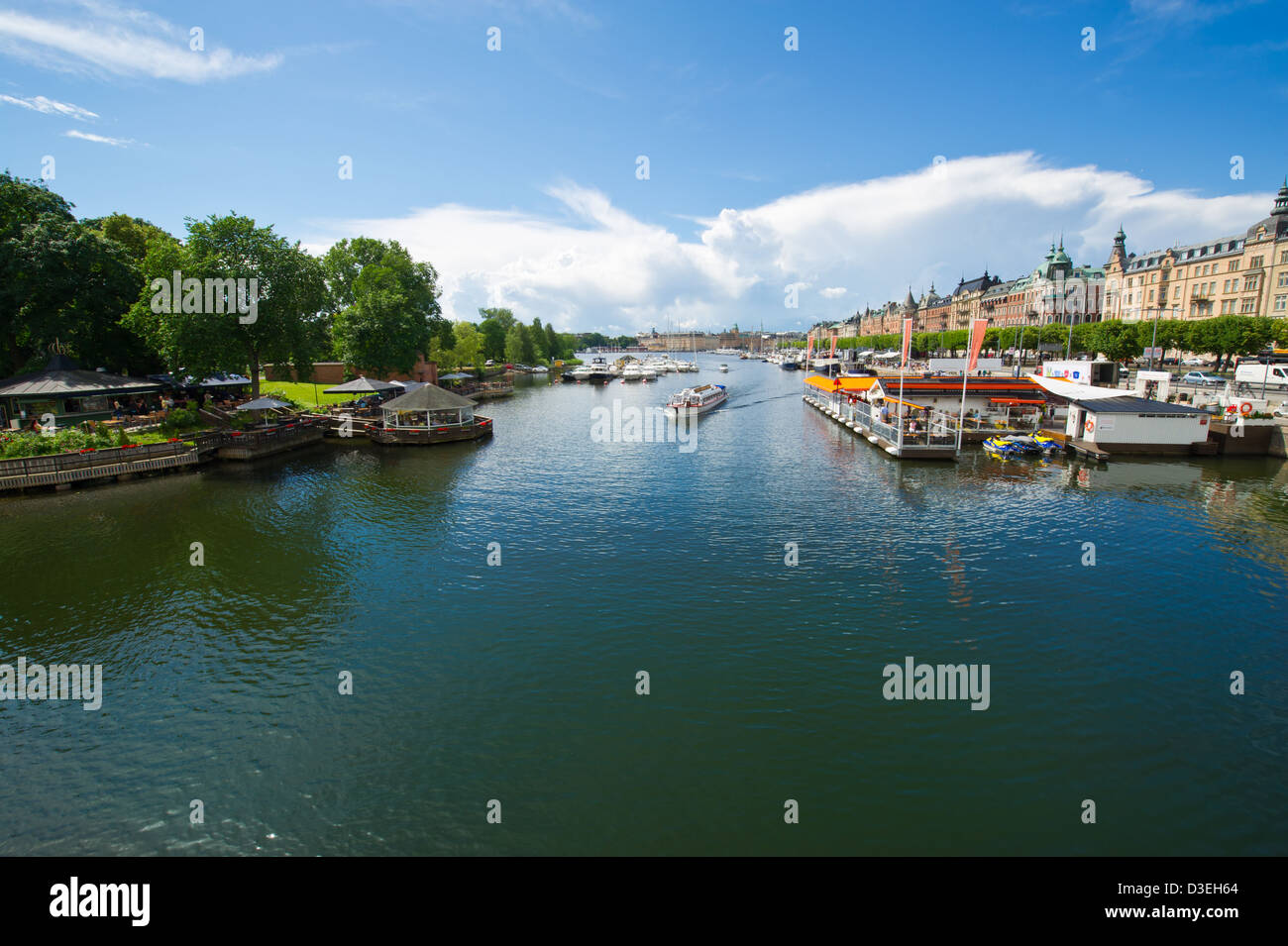 Stoccolma, Svezia in Europa. Vista sul lungomare di architettura Foto Stock Stoccolma, Svezia in Europa. Vista sul lungomare di architettura Foto Stock
