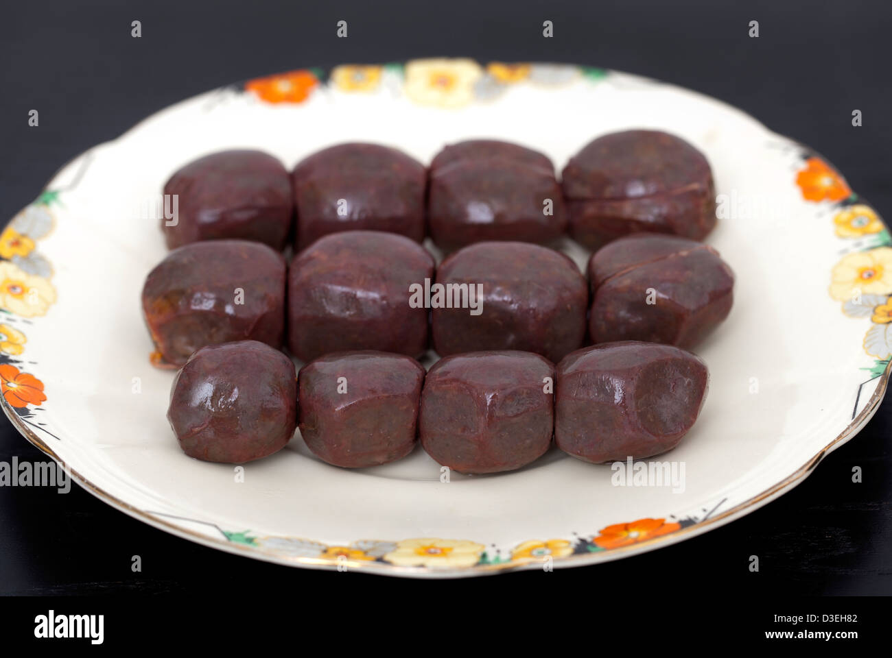 Morcilla budino nero Foto Stock