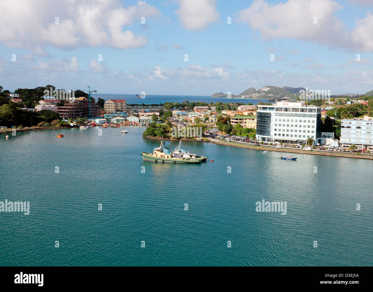 Porto di CASTRIES,ST.LUCIA,DEI CARAIBI Foto Stock