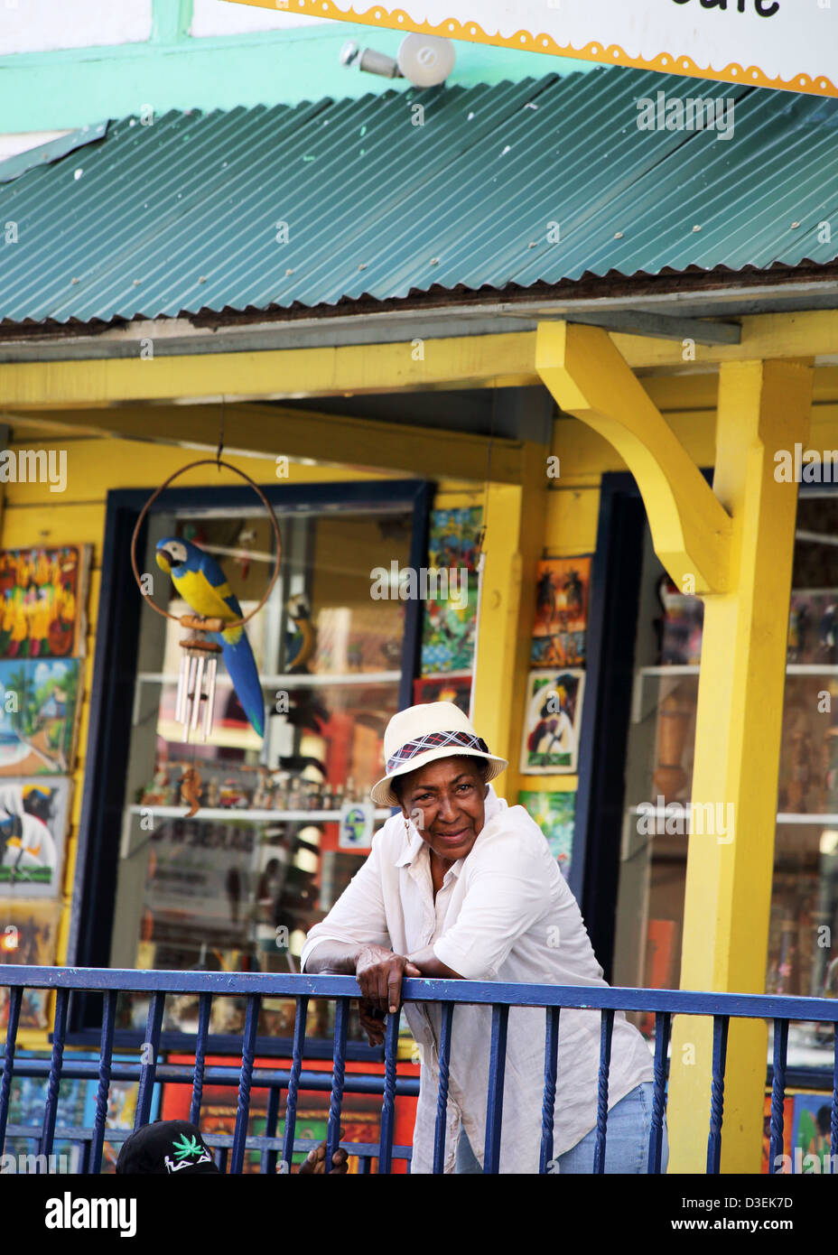 Scena di strada,ST.JOHN'S,ANTIGUA Foto Stock