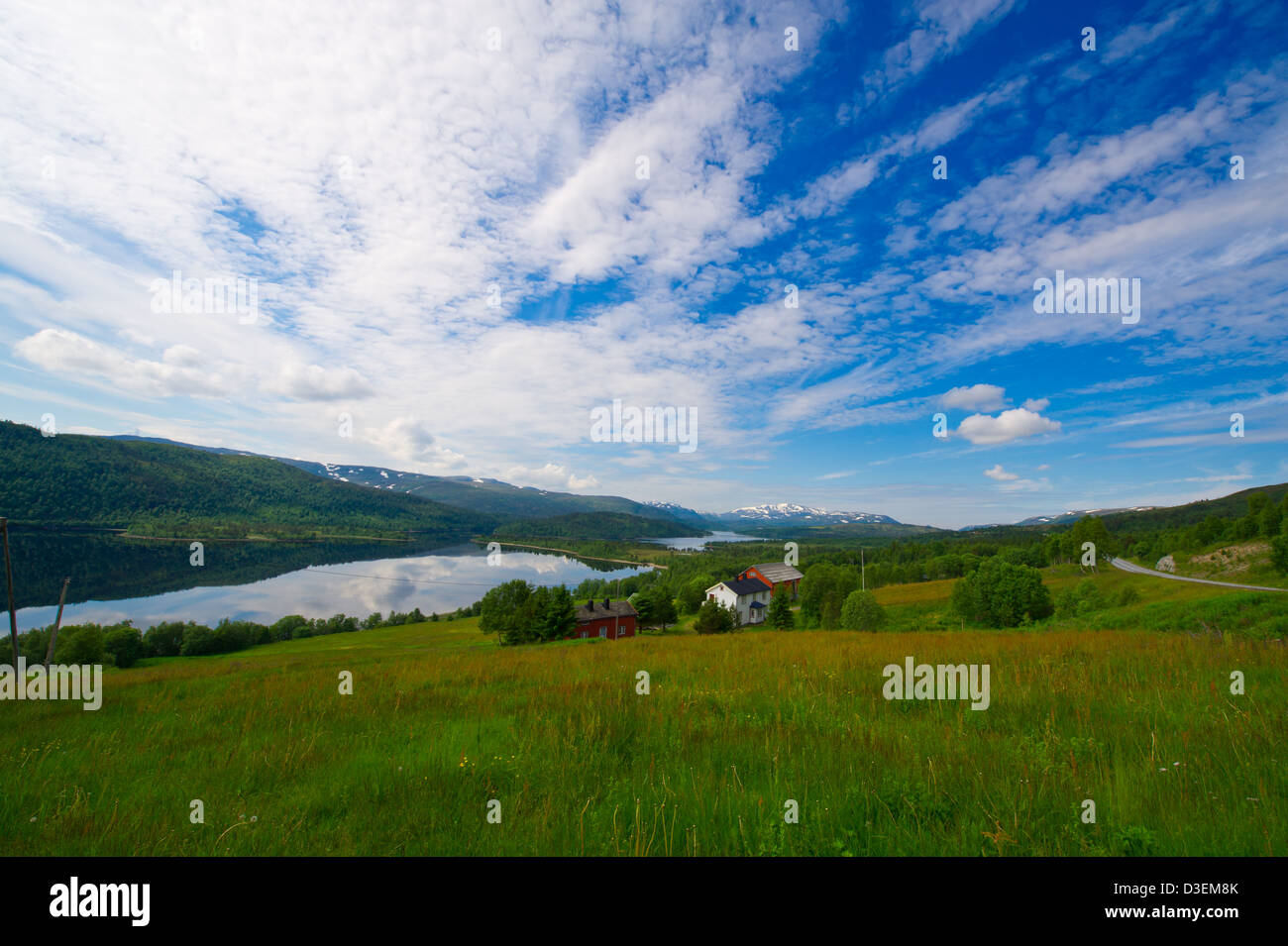 La natura e la bellezza della Norvegia fiordi Foto Stock