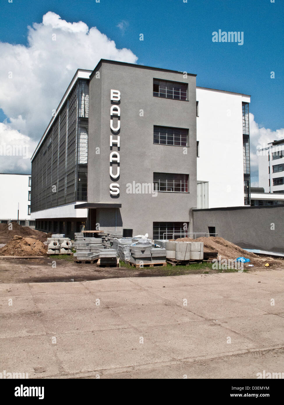 L'edificio Bauhaus di Dessau, Germania Foto Stock