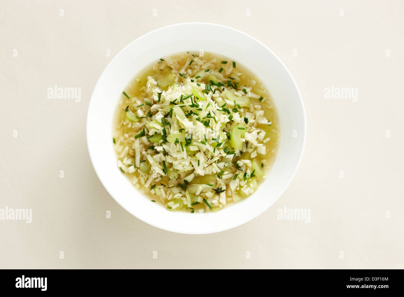 zuppa di cavolo Foto Stock