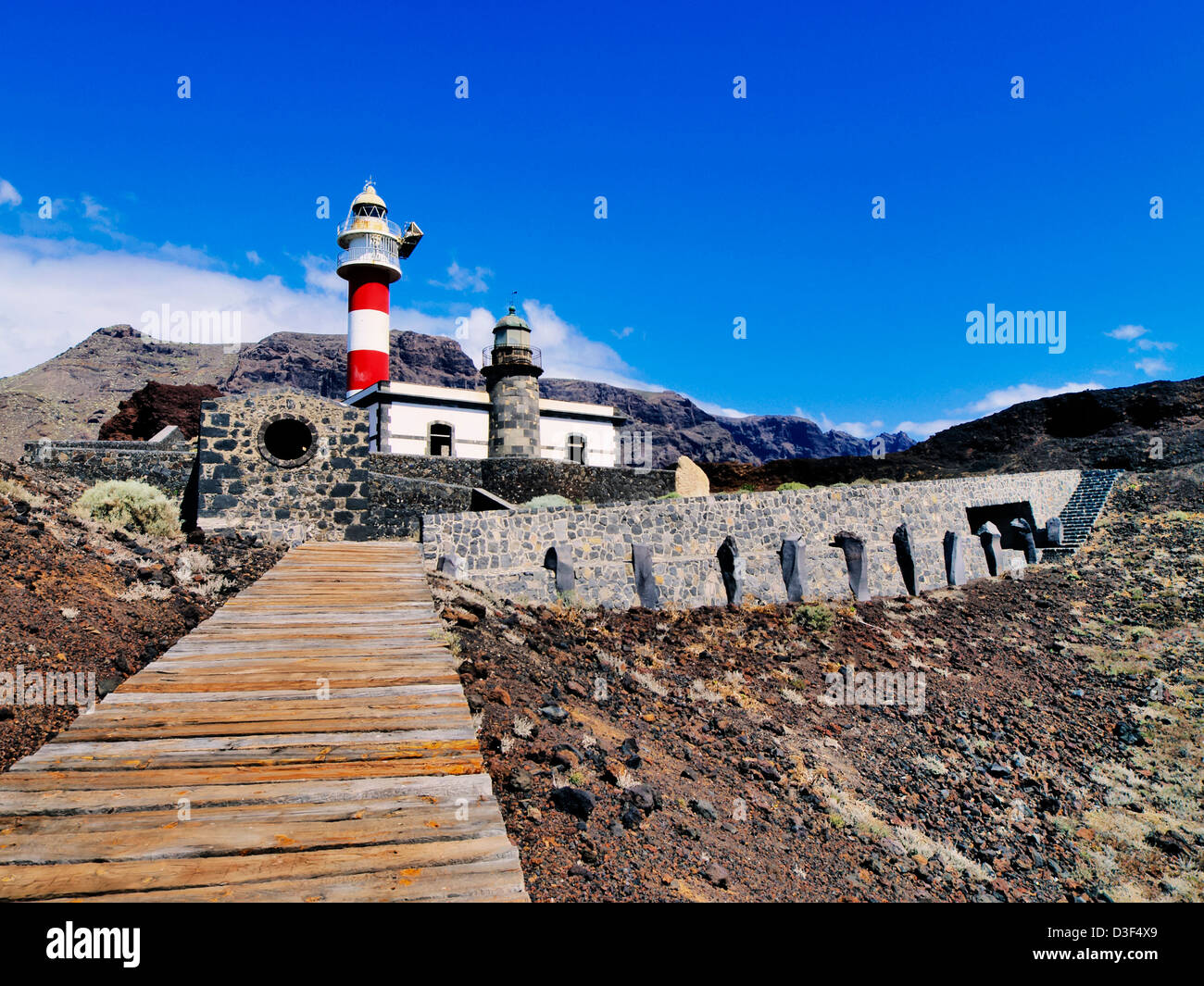 Faro di Punta Teno, Tenerife, Isole Canarie, Spagna Foto Stock