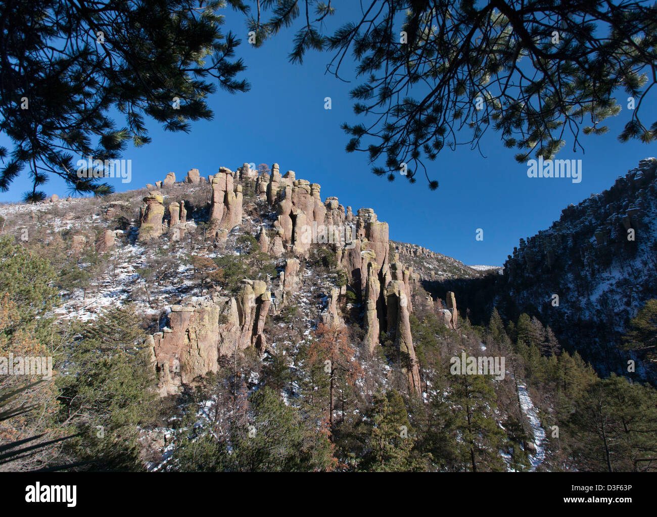 Chiricahua National Monument in inverno Foto Stock