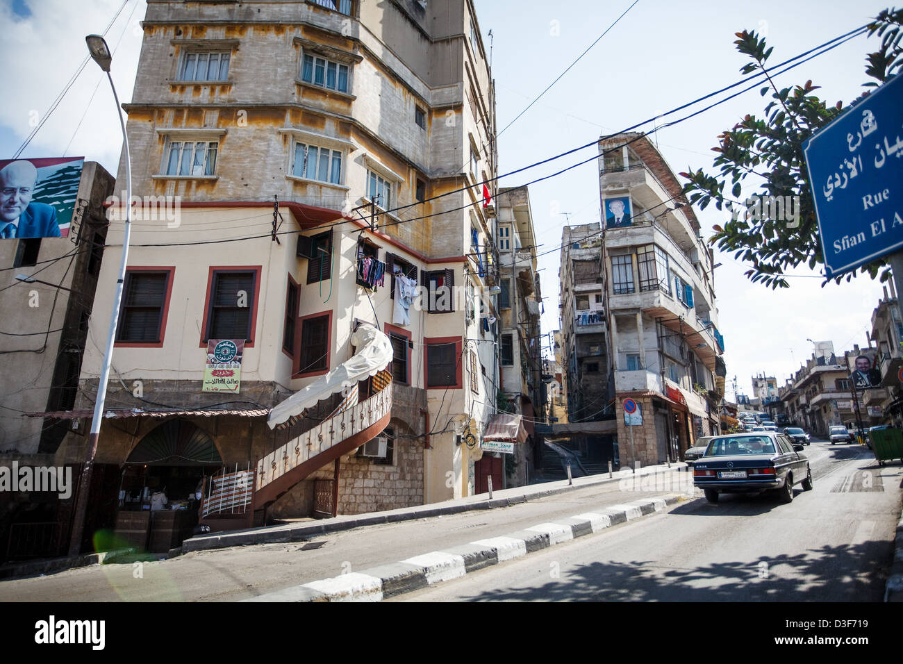 La città di Tripoli a nord del Libano. Foto Stock