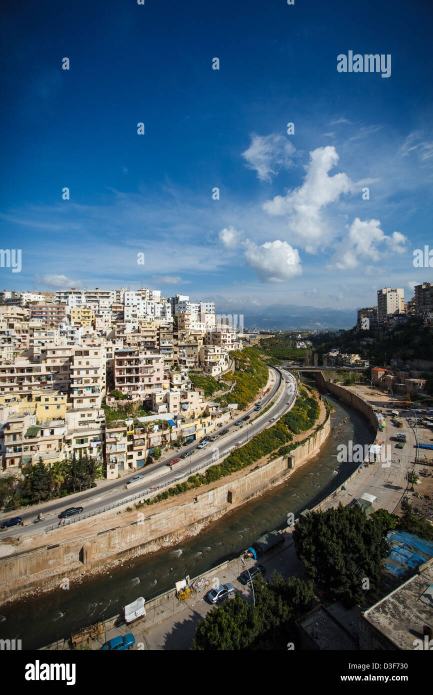 La città di Tripoli a nord del Libano. Foto Stock
