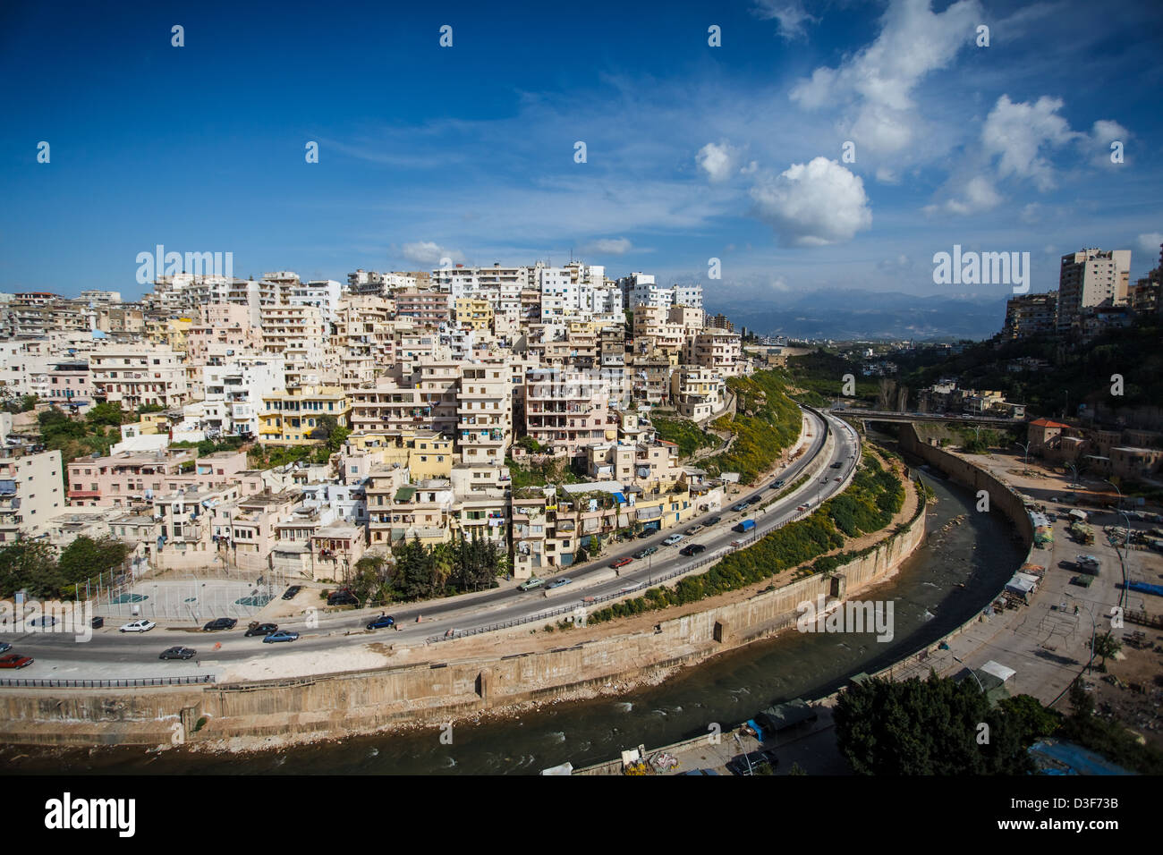 La città di Tripoli a nord del Libano. Foto Stock