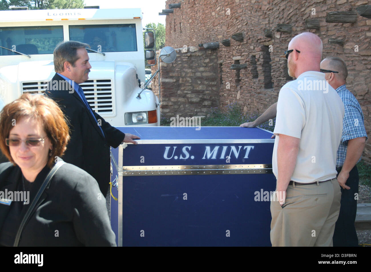 La celebrazione del quartiere del Grand Canyon il 21 settembre 2010 ha segnato l'uscita di un quartiere commemorativo in onore del Grand Canyon. L'evento ha celebrato la ricca storia e il significato nazionale del parco attraverso un evento numismatico. Foto Stock