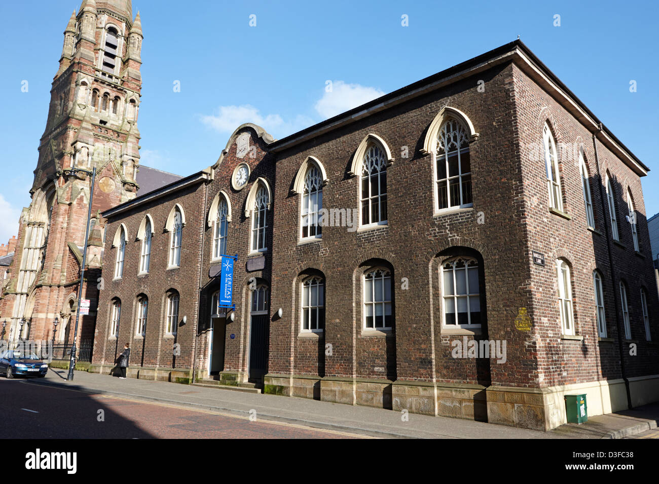 St Patricks scuola nazionale donegall street Belfast Irlanda del Nord Regno Unito Foto Stock