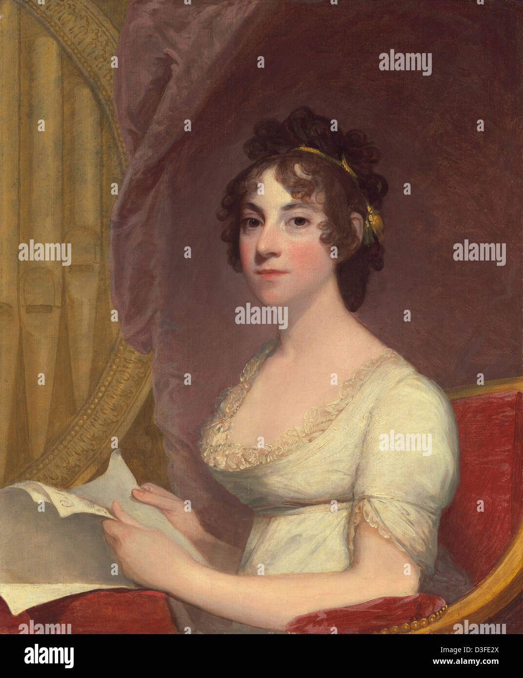 Gilbert Stuart (American, 1755 - 1828 ), Anna Maria Brodeau Thornton (Sig.ra William Thornton), 1804, olio su tela Foto Stock
