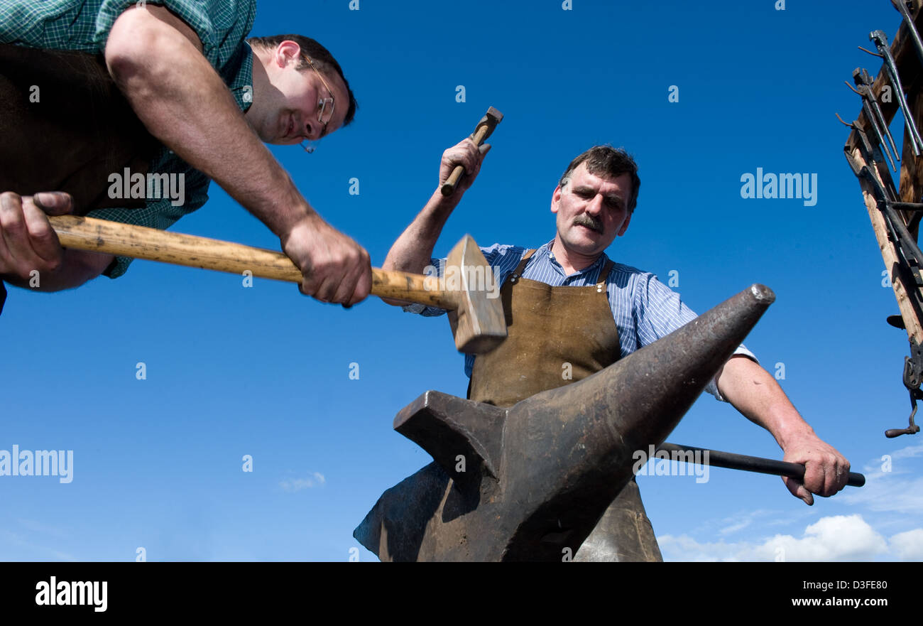 San Märgen, Germania, artigianato tradizionale sarà mostrato al festival Ross Foto Stock