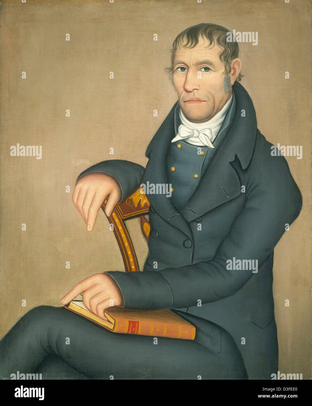 Ammi Phillips, Joseph Slade, americano, 1788 - 1865, 1816, olio su tela Foto Stock