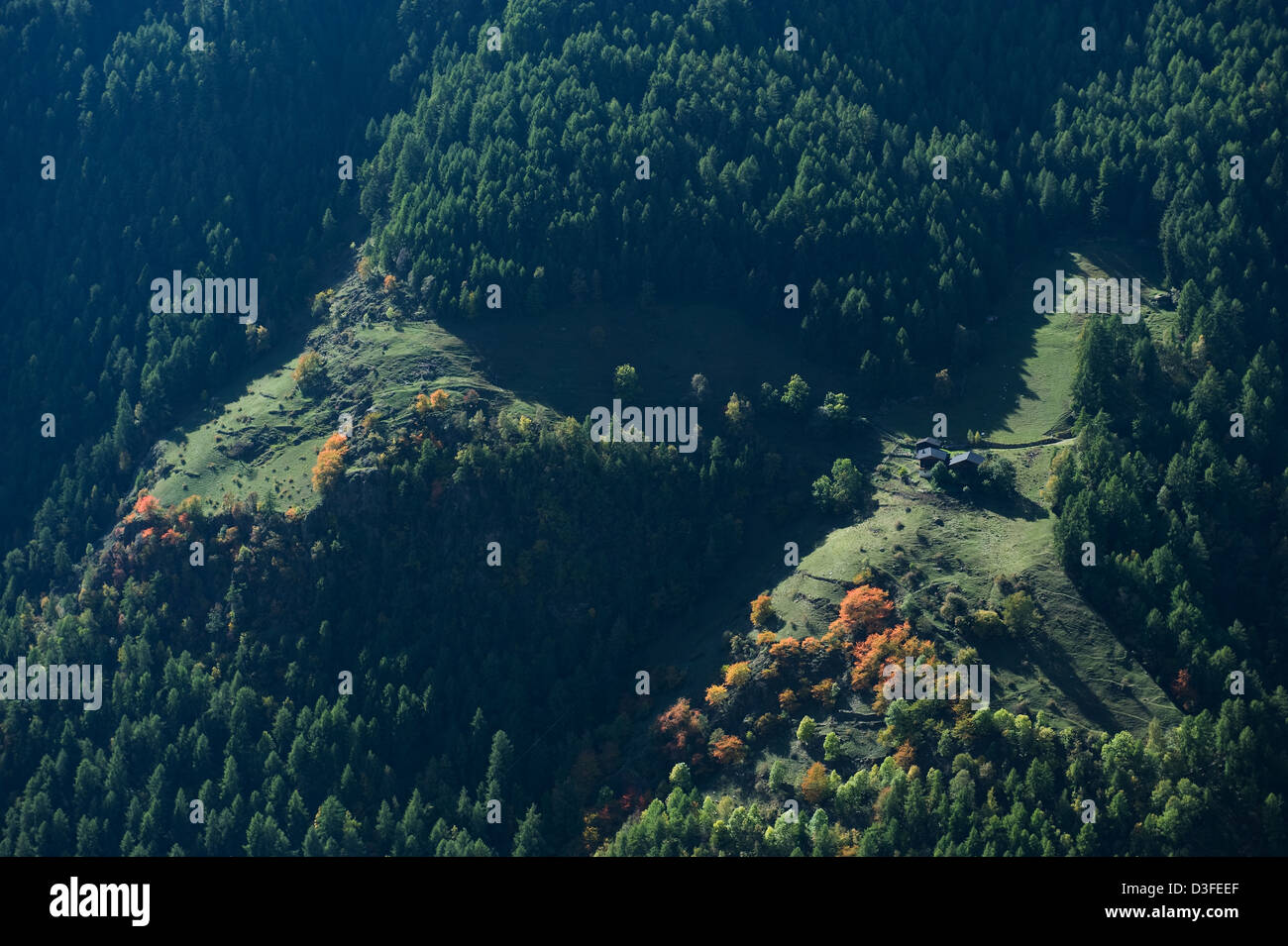 Senales, Italia, vista in Val Senales Foto Stock