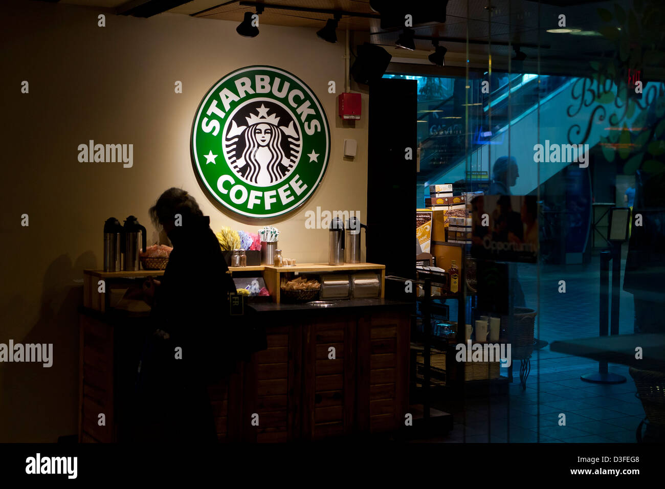 Starbucks Coffee segno Foto Stock
