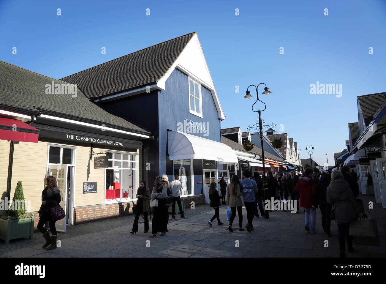 Il Villaggio di Bicester shopping village designer outlet Foto Stock