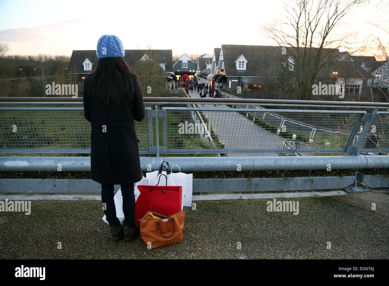 Il Villaggio di Bicester shopping village designer outlet Foto Stock