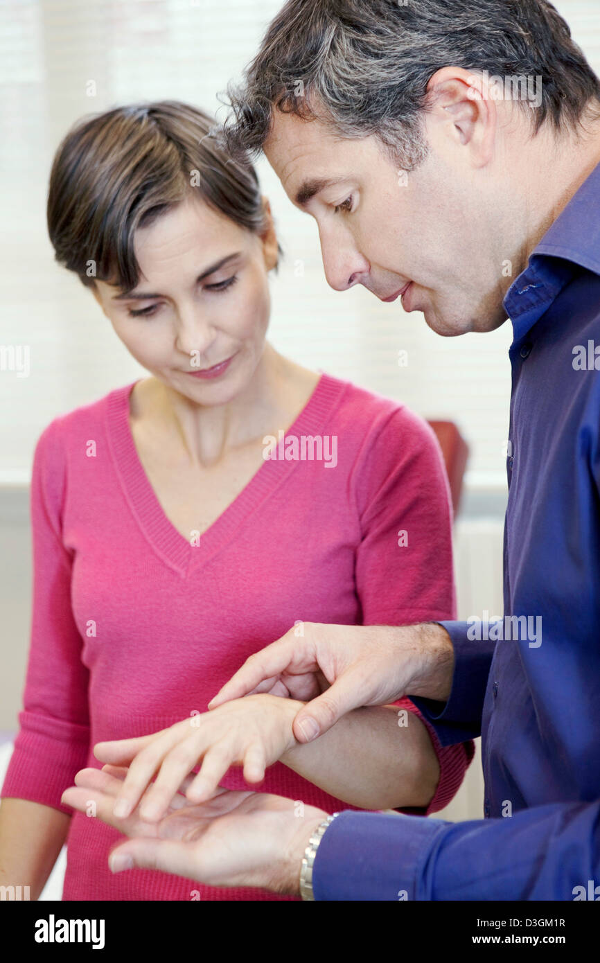 La consultazione, Donna del dolore Foto Stock