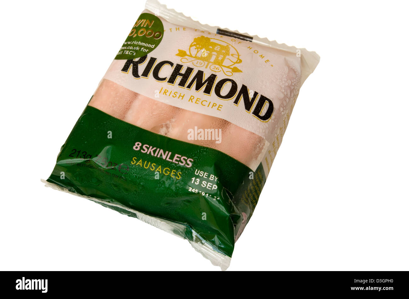 Pacchetto di 8 Richmond ricetta irlandese senza pelle salsicce Foto Stock