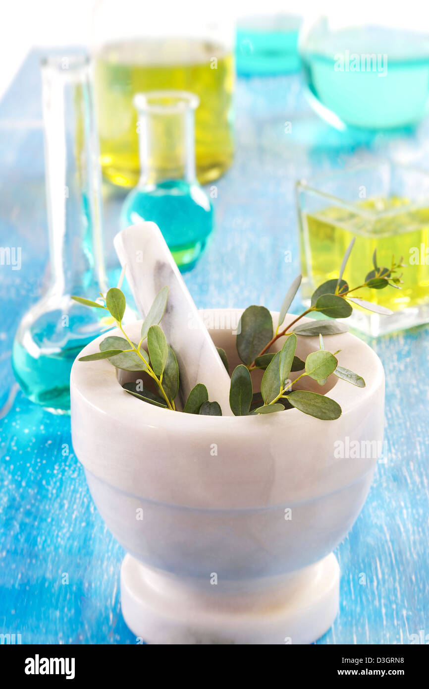 OLIO ESSENZIALE Foto Stock
