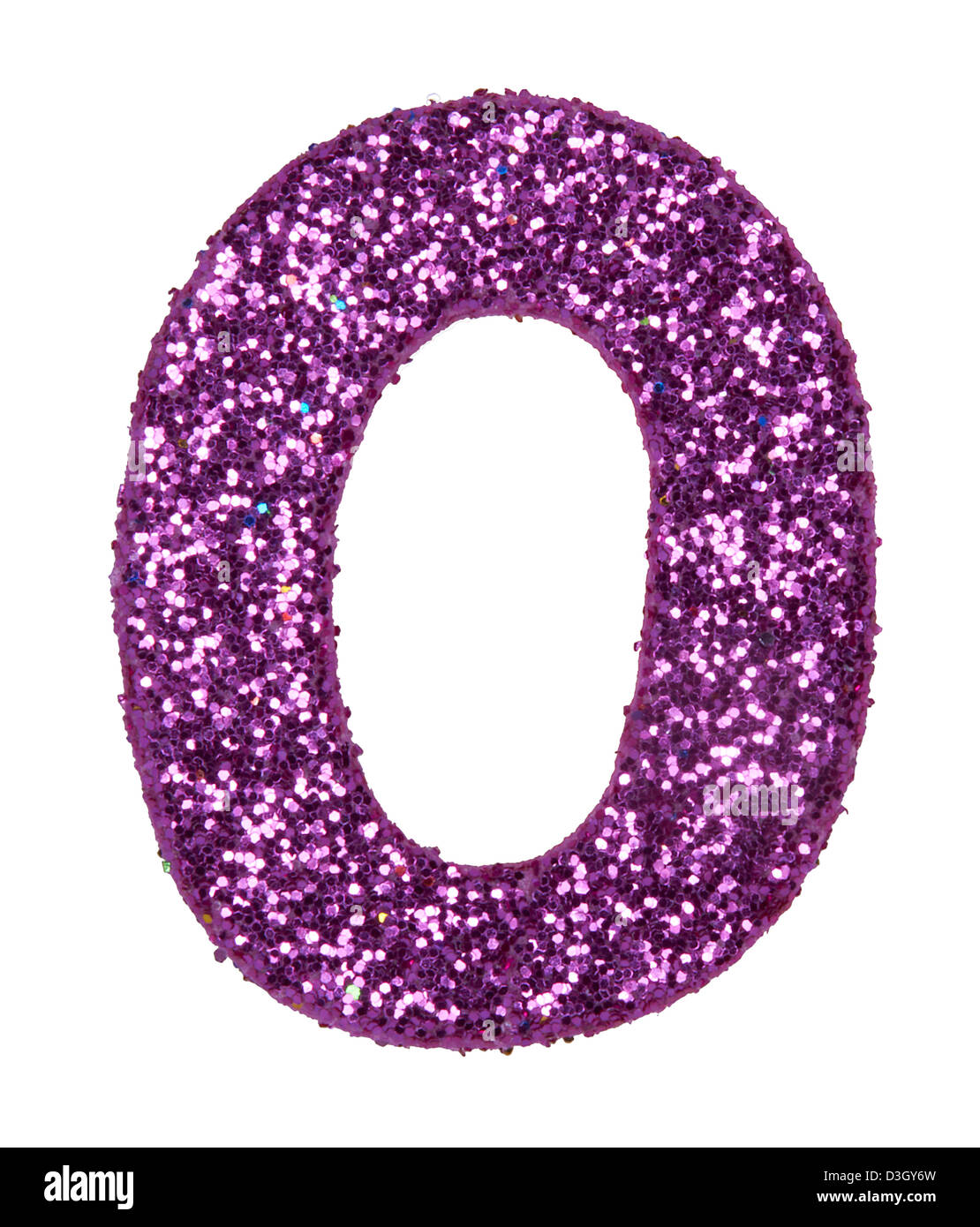 Numeri 0 zero Foto Stock