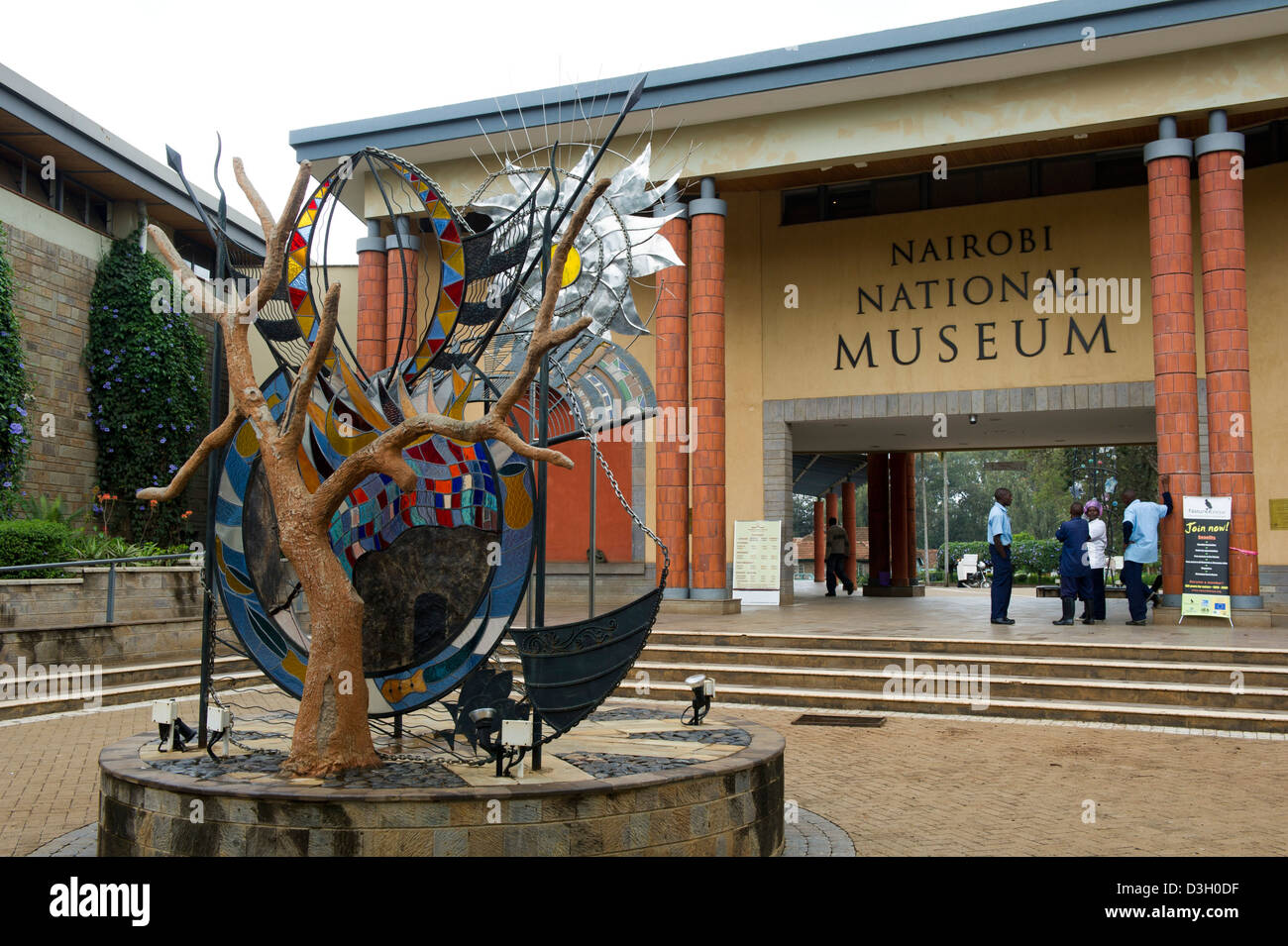 Ingresso del Nairobi National Museum, Nairobi, Kenia Foto Stock