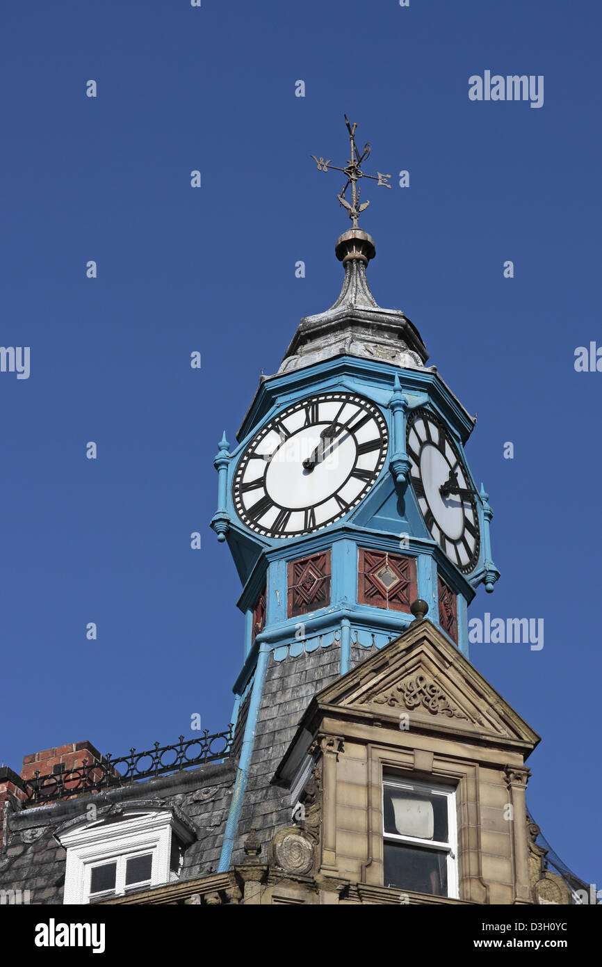 Angolo di clock Doncaster Foto Stock