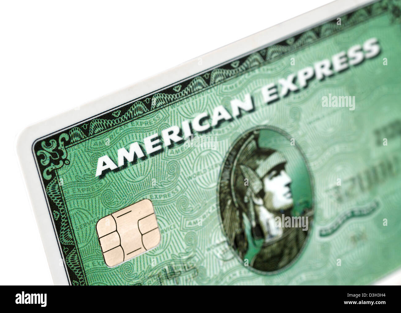 American Express classico verde carta di addebito Foto Stock