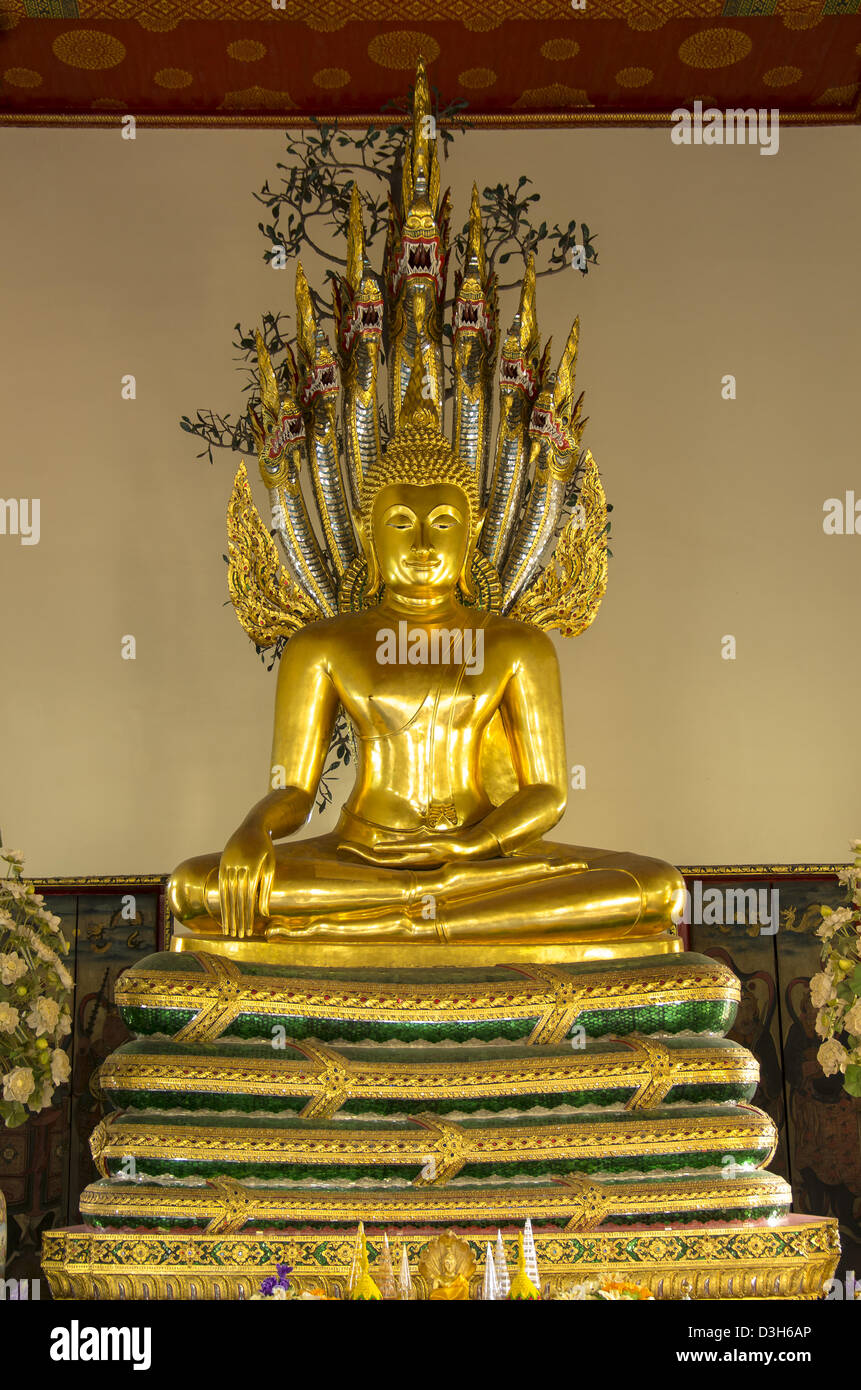 Immagine del Buddha. Wat Pho tempio. Bangkok. Della Thailandia Foto Stock