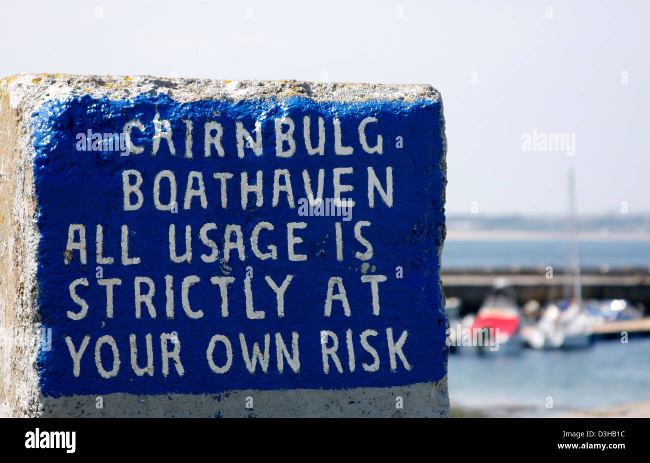 Cairnbulg Boathaven vicino Fraserburgh in Scozia Foto Stock