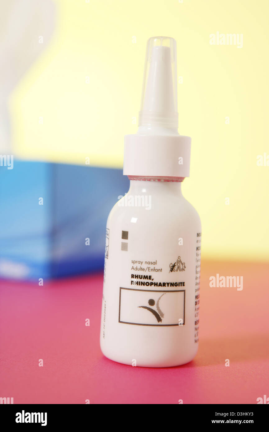 SPRAY NASALE Foto Stock