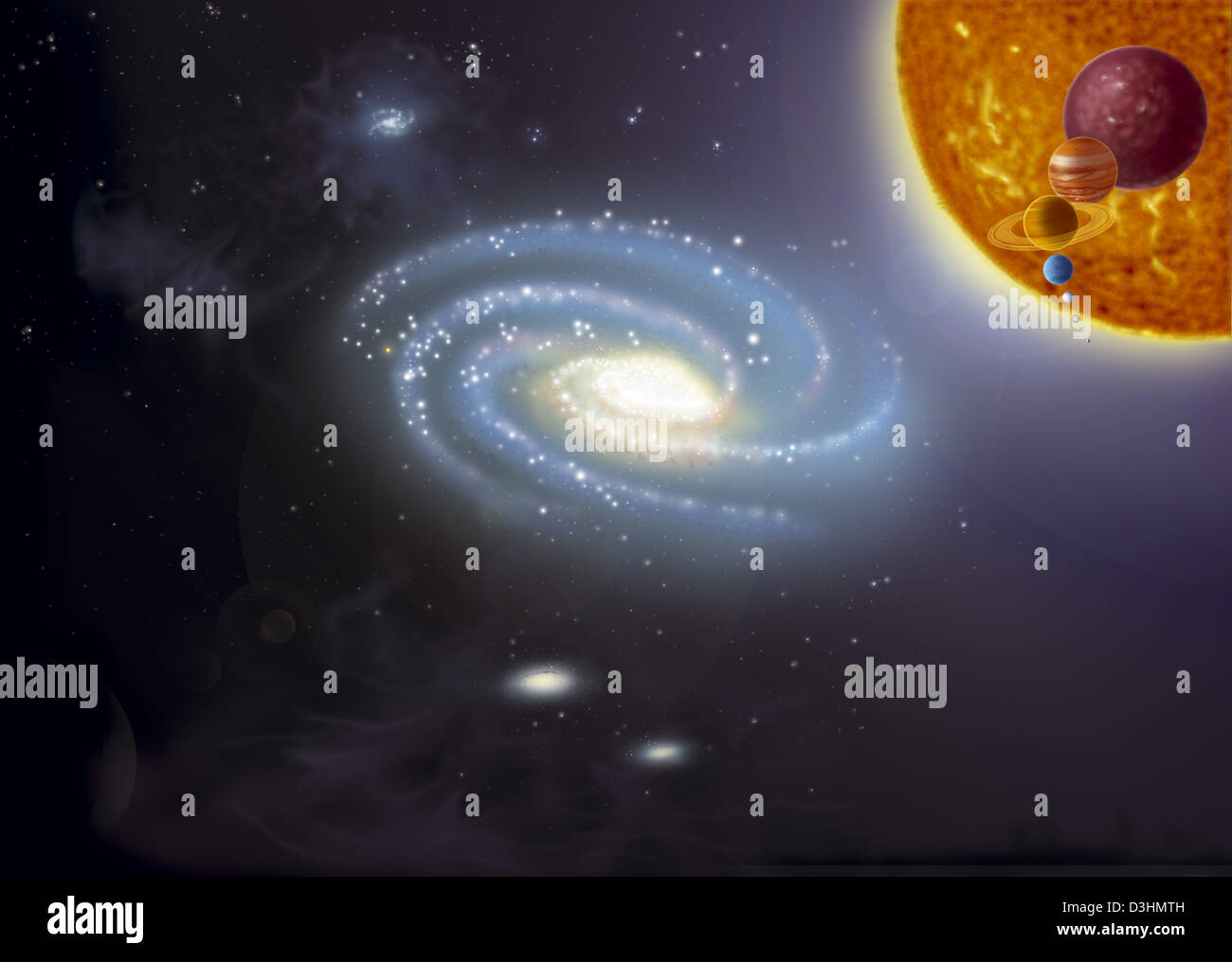 VIA LATTEA Foto Stock