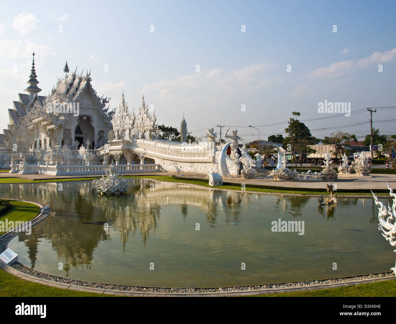 Wat Rong Khun ,Chiang Rai, Thailandia Foto Stock