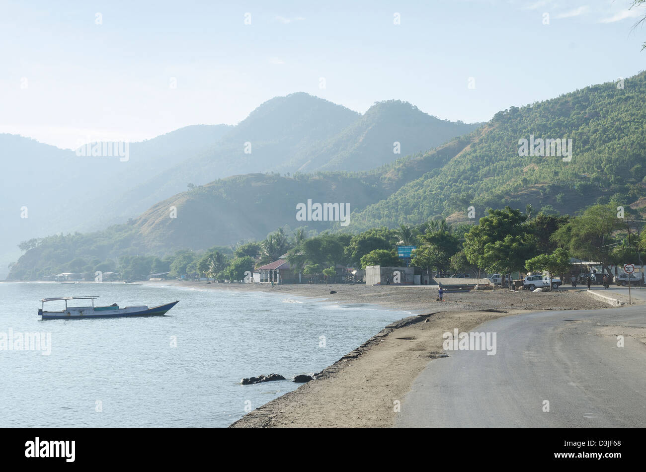 La costa ovest di Dili a Timor est Foto Stock