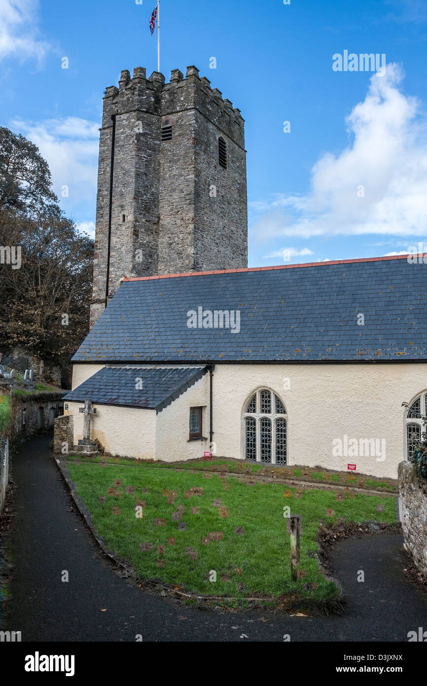 St Petrox Chiesa castello di Dartmouth Devon Foto Stock