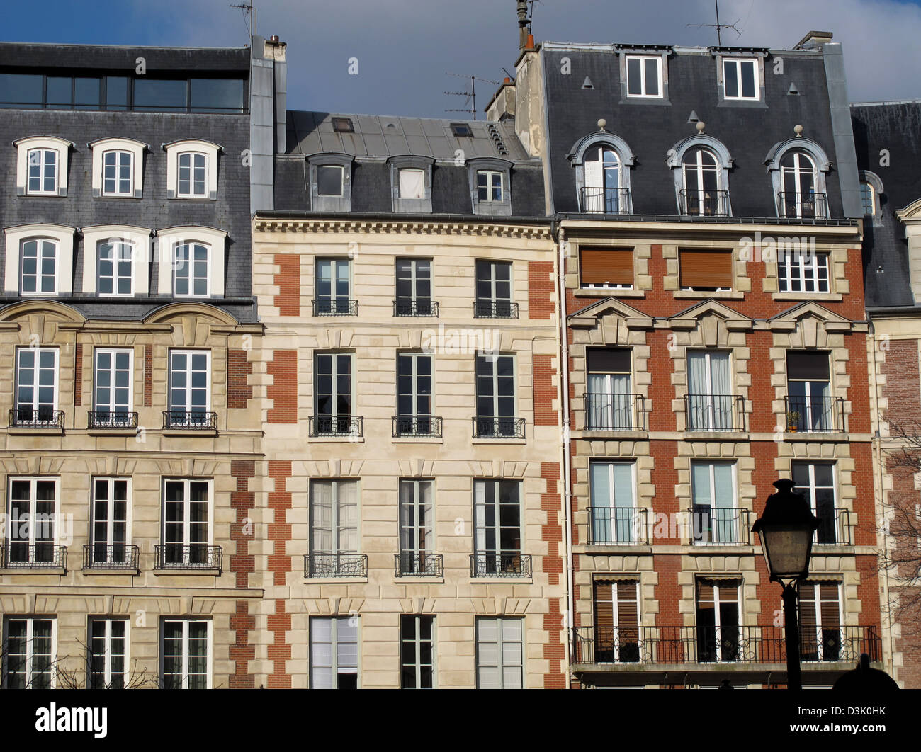 Posizionare Dauphine,Ile de la Cite,Parigi,Francia,città vecchia Foto Stock